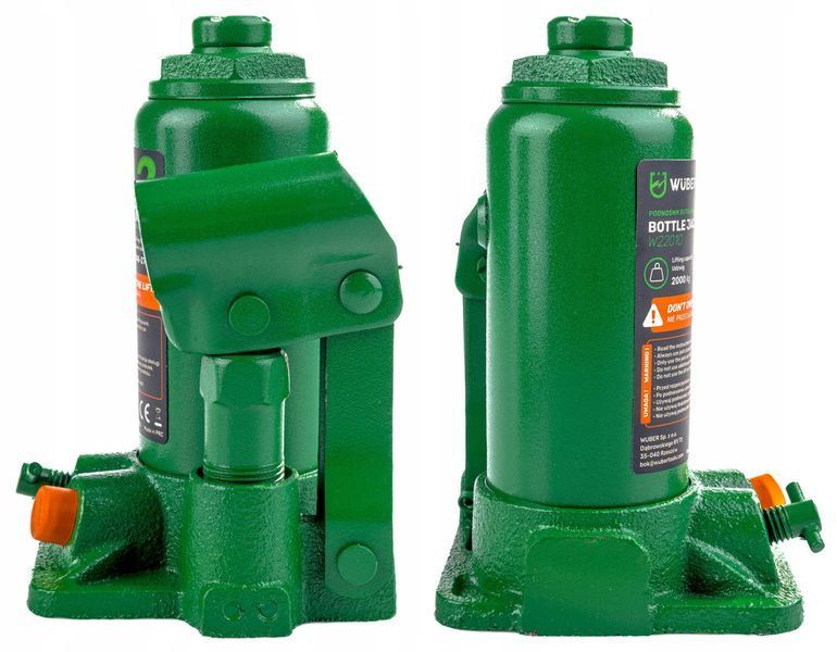 Гідравлічний домкрат 2 т WUBER WBR2 гідродомкрат для авто пляшковий MGT-WBR2 фото