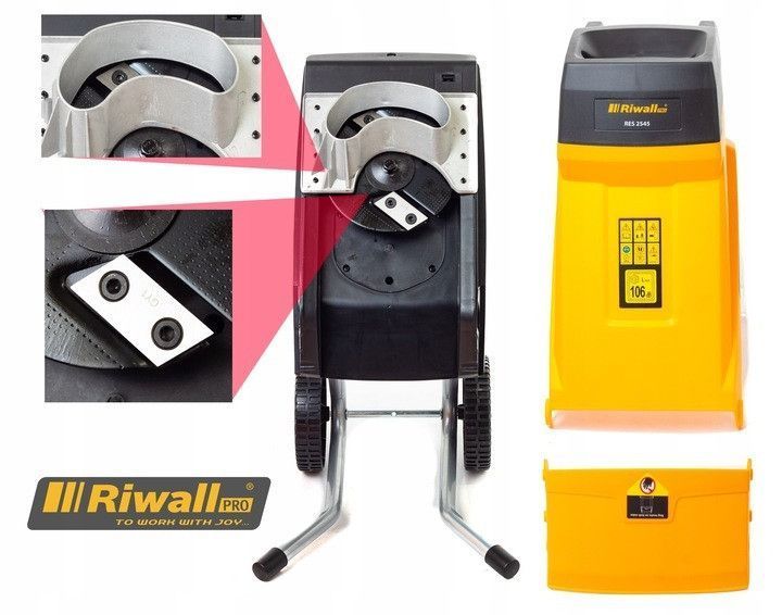 Садовий подрібнювач гілок RIWALL EFICIENT 2400Вт MGT-RES 2545 PRO фото