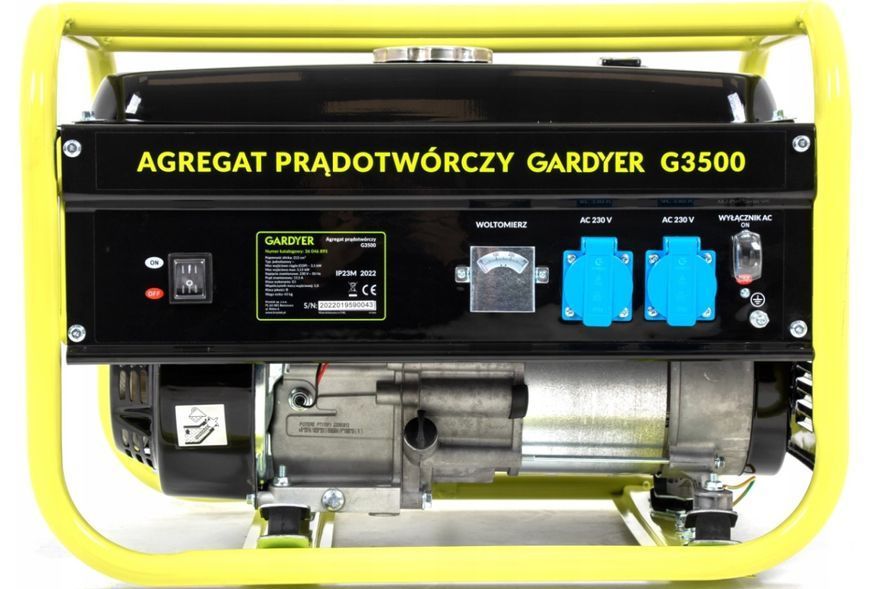 Бензиновый генератор 3 кВт, AVR, 230 В Gardyer G3500 PWT-G3500-2 фото