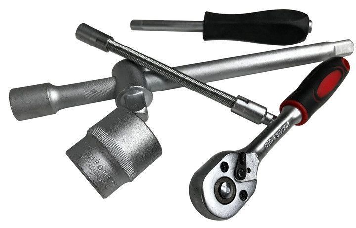 Набір інструменту DEGET V39053 108 шт 1/2",1/4" (6-гр.) (4-32 мм) кейс інструментів 108 MGT-V39053 фото
