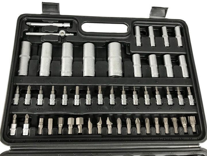 Набір інструменту DEGET V39053 108 шт 1/2",1/4" (6-гр.) (4-32 мм) кейс інструментів 108 MGT-V39053 фото