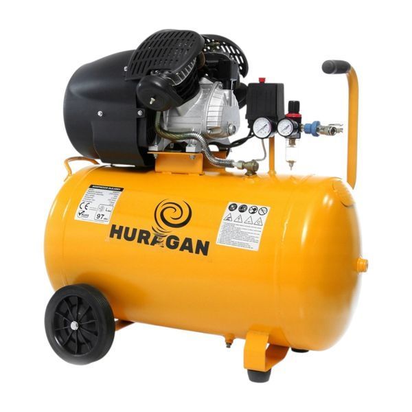 Компресор двухпоршневой Huragan M88003 100 л ! 354 л/хв - 3.20 кВт - 8 атм MGT-980224 фото