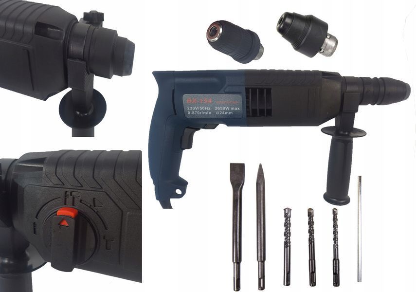 Перфоратор BOXER 800 Вт зі Змінним DFR патроном Гарантія 12 місяців PWT-BOXER_P256_max фото